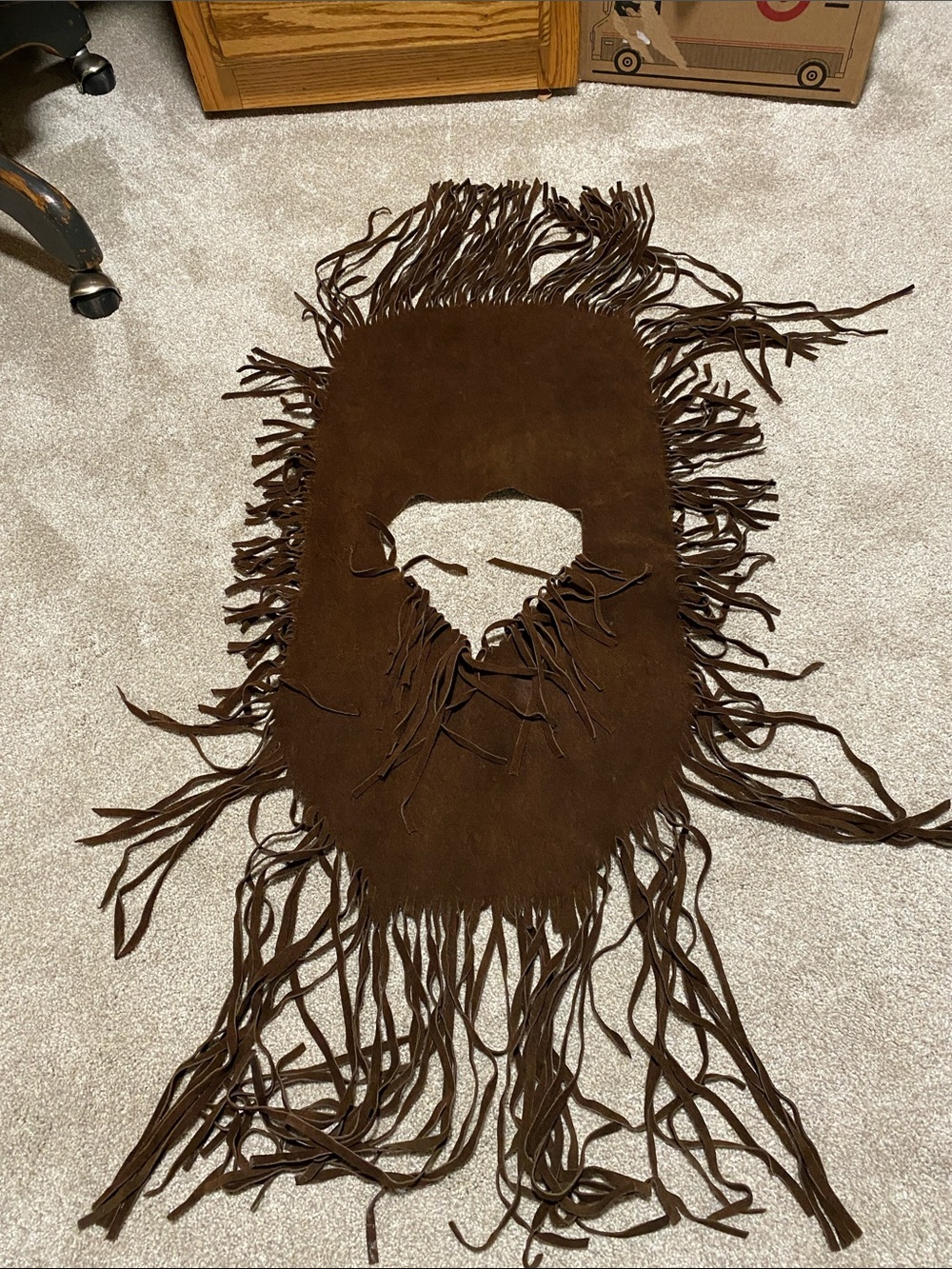 Brown Suede Fringe Women's Top  only - Western Style - Picture 4 of 5